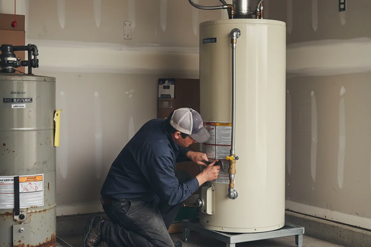 Water heater and shutoff valve replacement in Chapin